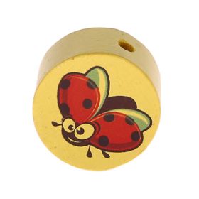 Motif bead disc ladybug 'pastel yellow' 364 in stock 